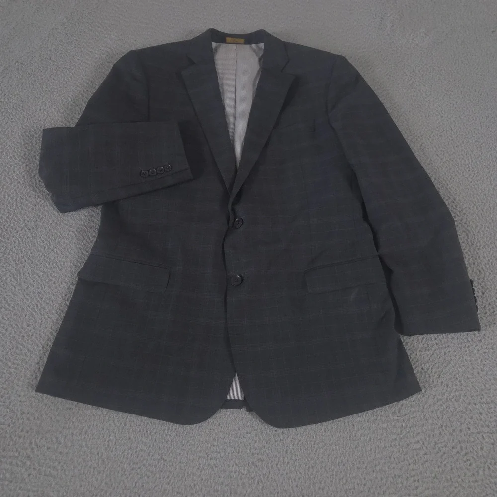 Brooks Brothers Suit Jacket Mens 42R 346 Fitzgerald Explorer Plaid Wool Blend